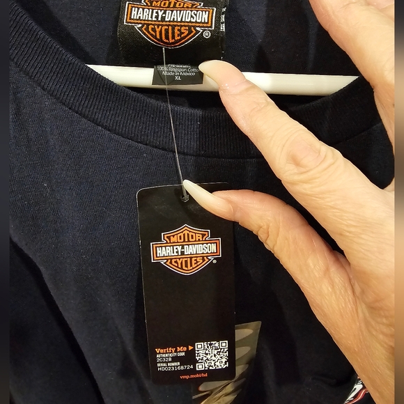 Harley Davidson Men's Short Sleeve T-Shirt Blue XL NWT - Picture 4 of 4